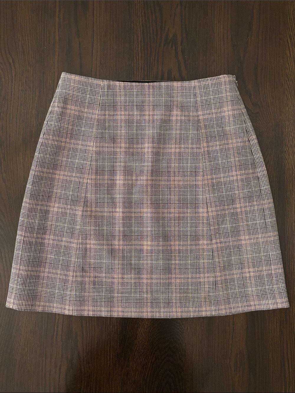 Babaton Plaid A-Line Mini Skirt Size 2 Minimalist Preppy